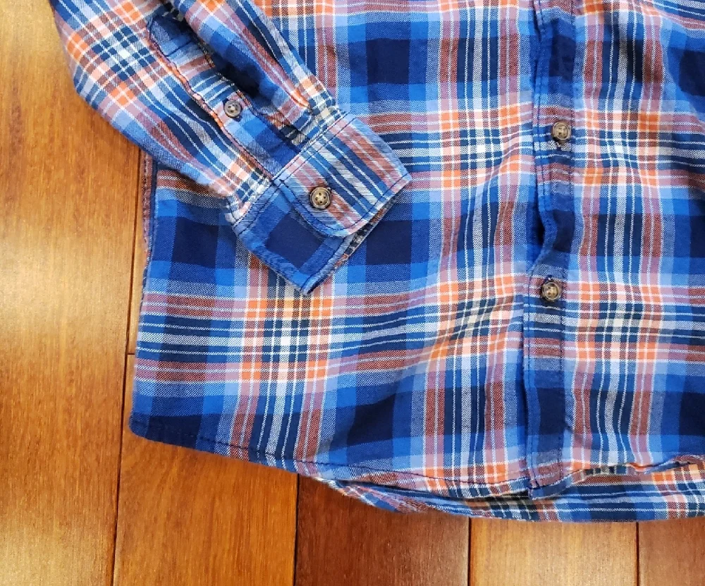 Carter's Boys size 12 Plaid Button Down Shirts.